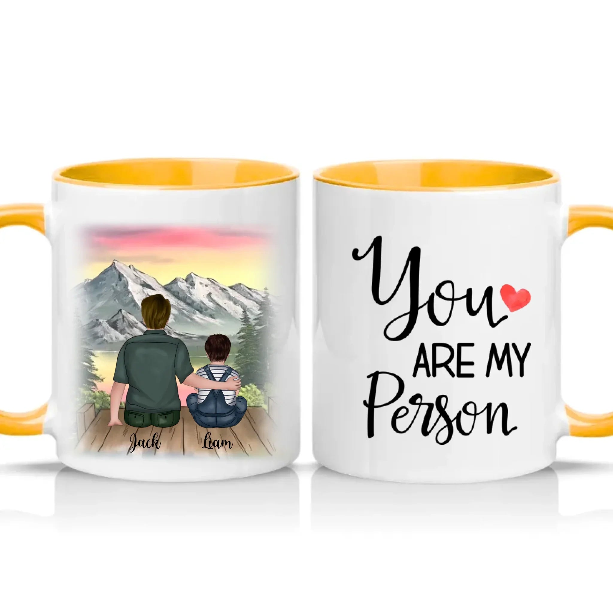Custom dad mug with “Best Dad Ever” text and design