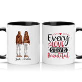 Love Story Mug – Valentine’s Day Gift for Couples