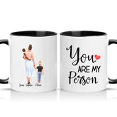 Family Mug – Mom, Son & Daughter Custom Gift