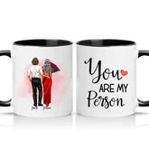Husband And Wife Two‑Tone Personalised Mug Gift UK