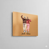 Brushed gold aluminium dye sublimation panel displayed as wall art