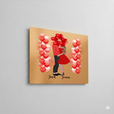 Brushed gold aluminium dye sublimation panel displayed as wall art