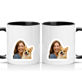 Two Tone 11oz Mug Black