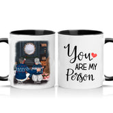 Two Tone 11oz Mug Black