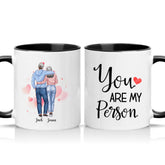 Two Tone 11oz Mug Black