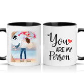 Two Tone 11oz Mug Black