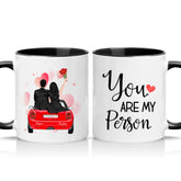 Two Tone 11oz Mug Black