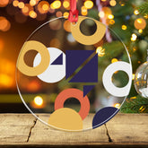 Personalised Clear Acrylic Circle Ornament – Gift for Two Friends UK