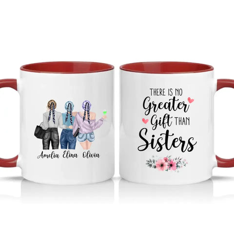 Personalised Mug – White + Colour Two‑Tone Gift UK