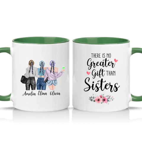 Personalised Mug – White + Colour Two‑Tone Gift UK