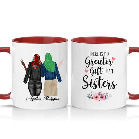 UK Personalised Mug – Photo/Text with Coloured Handle