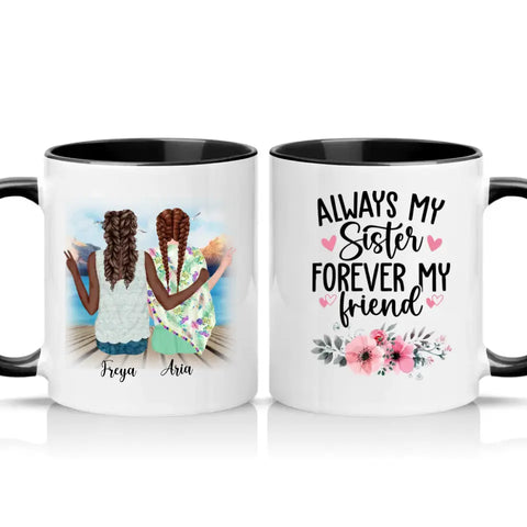 Bohemian Girls Personalised Mug – Custom Boho Style Gift UK