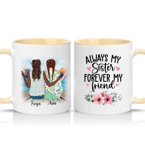 Bohemian Girls Personalised Mug – Custom Boho Style Gift UK