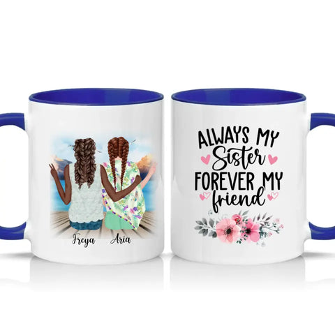 Bohemian Girls Personalised Mug – Custom Boho Style Gift UK