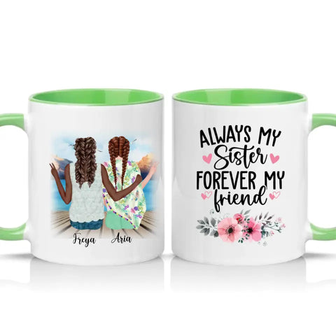 Bohemian Girls Personalised Mug – Custom Boho Style Gift UK