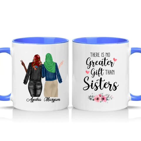 UK Personalised Mug – Photo/Text with Coloured Handle