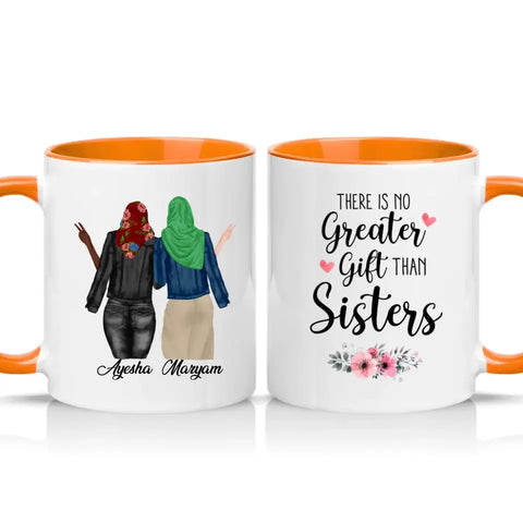 UK Personalised Mug – Photo/Text with Coloured Handle