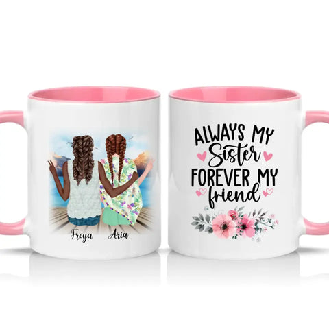 Bohemian Girls Personalised Mug – Custom Boho Style Gift UK