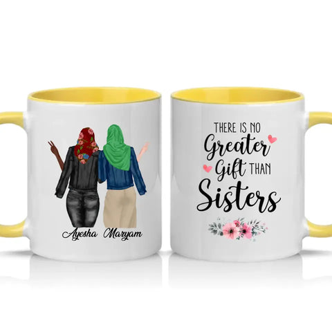 UK Personalised Mug – Photo/Text with Coloured Handle