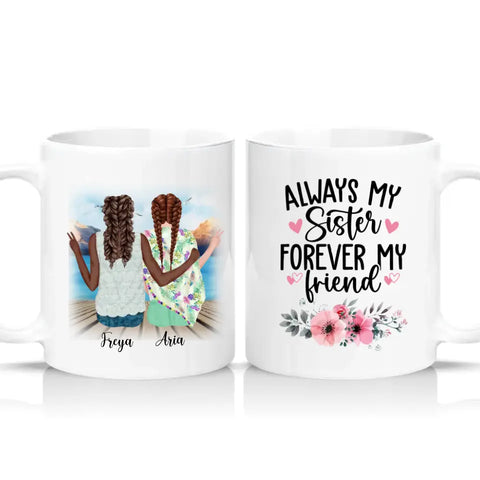 Bohemian Girls Personalised Mug – Custom Boho Style Gift UK