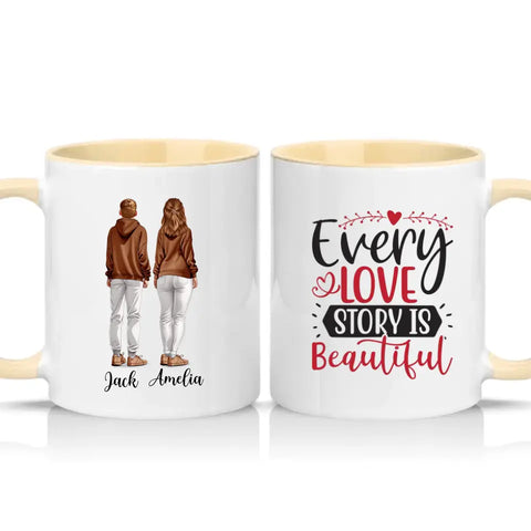 Love Story Mug – Valentine’s Day Gift for Couples