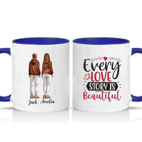 Love Story Mug – Valentine’s Day Gift for Couples