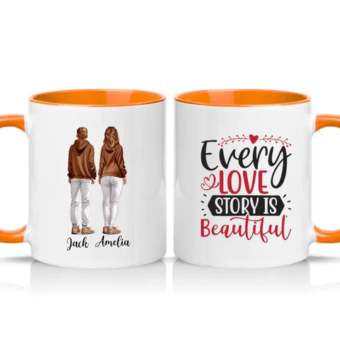 Love Story Mug – Valentine’s Day Gift for Couples