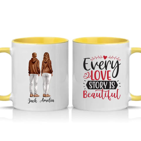Love Story Mug – Valentine’s Day Gift for Couples