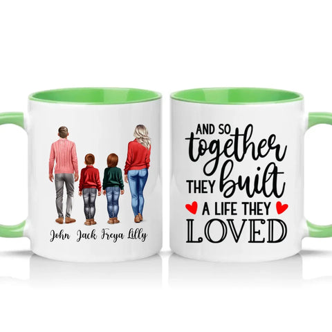 Family Love Mug – Gift for Dad Mom Two Sons UK