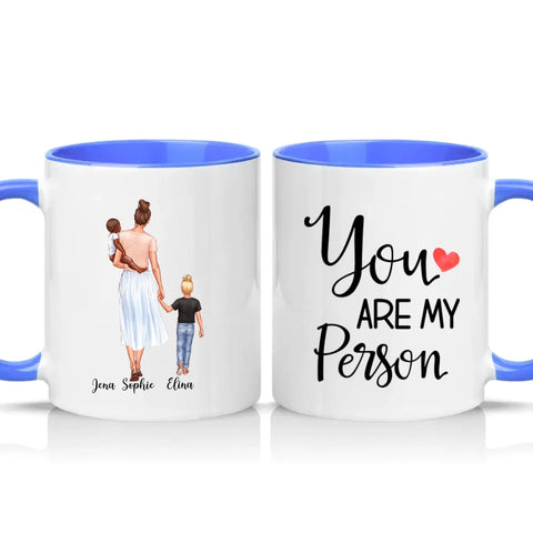 Family Mug – Mom, Son & Daughter Custom Gift