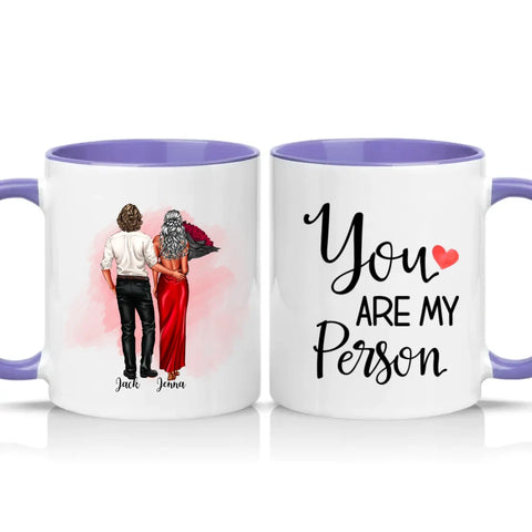 Husband And Wife Two‑Tone Personalised Mug Gift UK