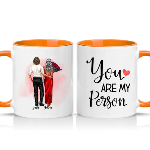 Husband And Wife Two‑Tone Personalised Mug Gift UK
