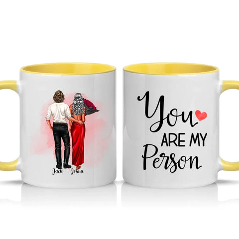 Husband And Wife Two‑Tone Personalised Mug Gift UK