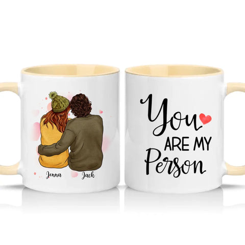 Two‑Tone Custom Personalised Couple Mug Gift UK