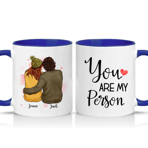 Two‑Tone Custom Personalised Couple Mug Gift UK