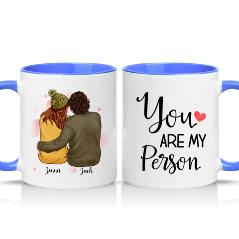 Two‑Tone Custom Personalised Couple Mug Gift UK