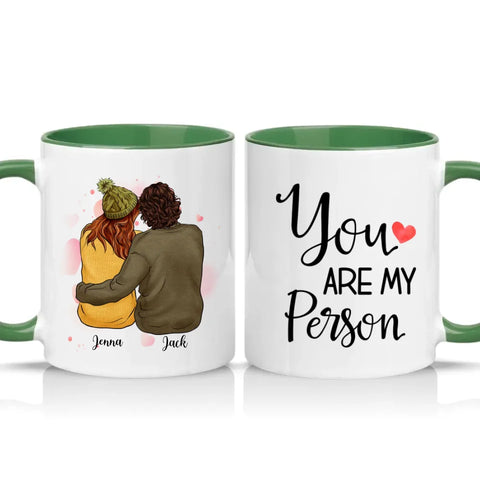 Two‑Tone Custom Personalised Couple Mug Gift UK
