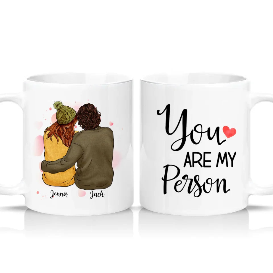 Two‑Tone Custom Personalised Couple Mug Gift UK