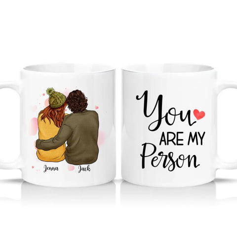 Two‑Tone Custom Personalised Couple Mug Gift UK