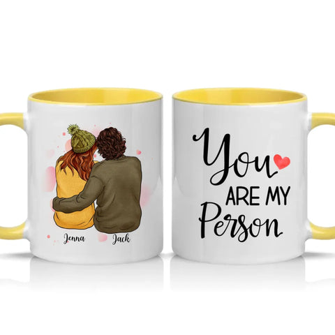 Two‑Tone Custom Personalised Couple Mug Gift UK