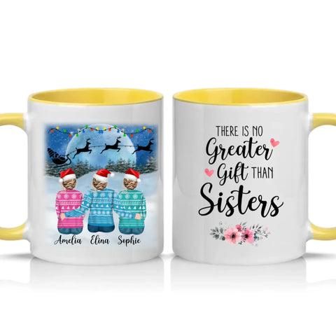 Personalised Mug – White + Colour Two‑Tone Gift UK