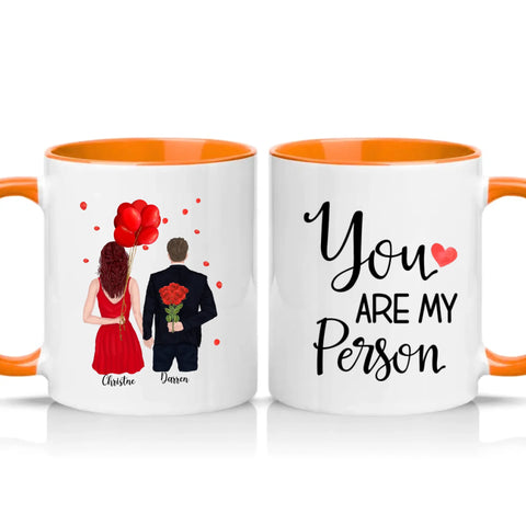 Personalized Couple Mug – You Are My Person Gift for Valentine’s Day