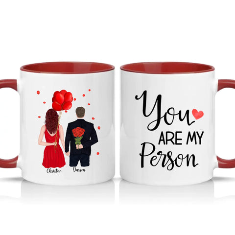 Personalized Couple Mug – You Are My Person Gift for Valentine’s Day