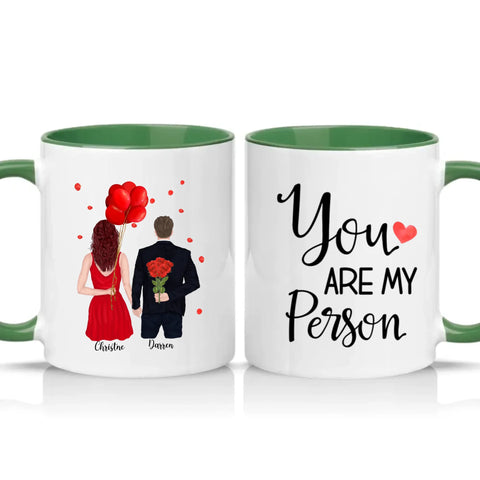 Personalized Couple Mug – You Are My Person Gift for Valentine’s Day