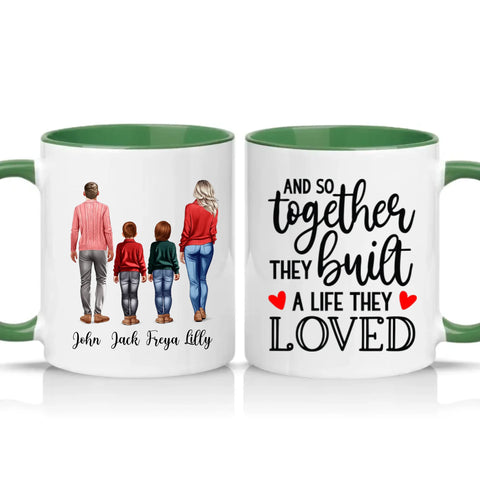 Family Love Mug – Gift for Dad Mom Two Sons UK