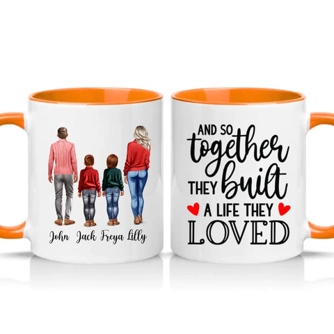 Family Love Mug – Gift for Dad Mom Two Sons UK