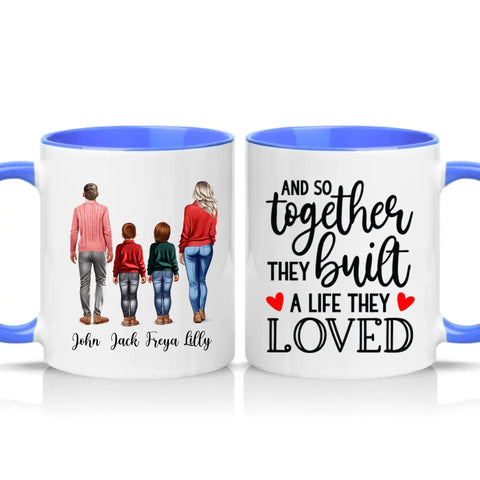 Family Love Mug – Gift for Dad Mom Two Sons UK