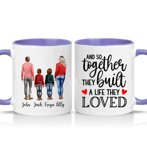 Family Love Mug – Gift for Dad Mom Two Sons UK