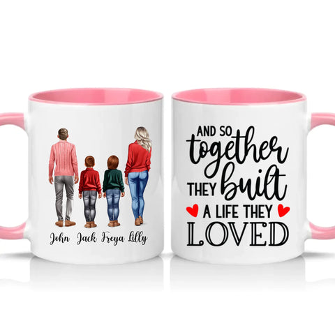 Family Love Mug – Gift for Dad Mom Two Sons UK