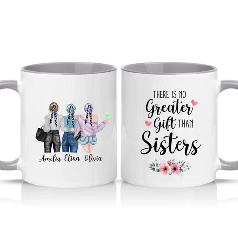 Personalised Mug – White + Colour Two‑Tone Gift UK